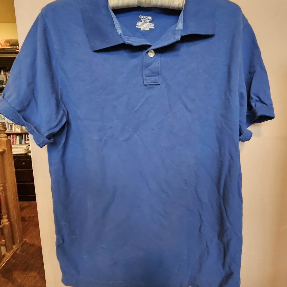 Cherokee Blue Polo Shirt XL
